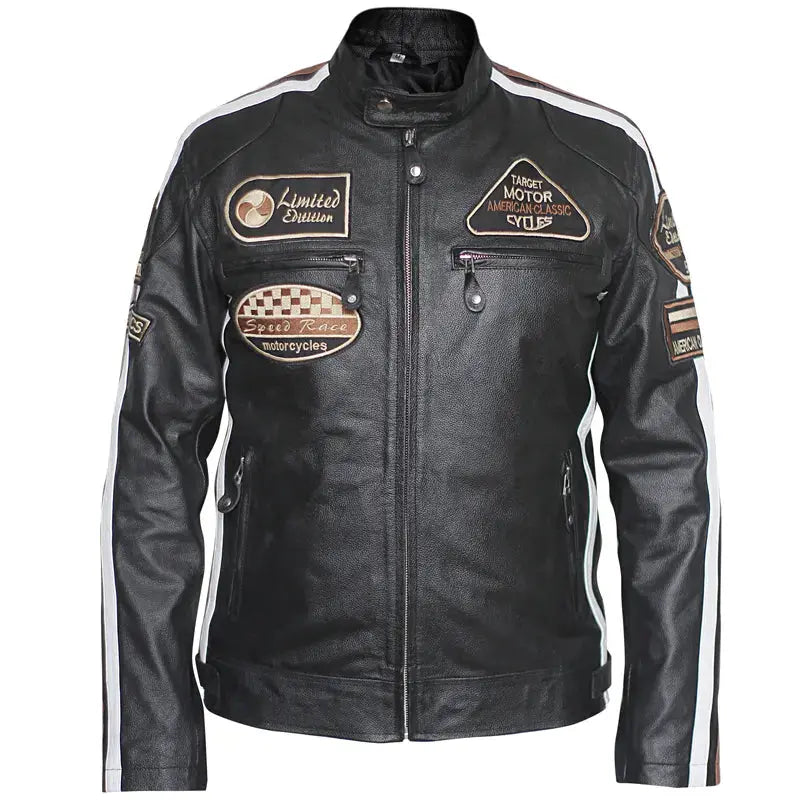 American Classic Black Leather Jacket LUXE LEATHER