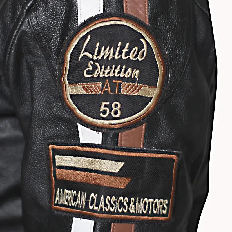 American Classic Black Leather Jacket LUXE LEATHER