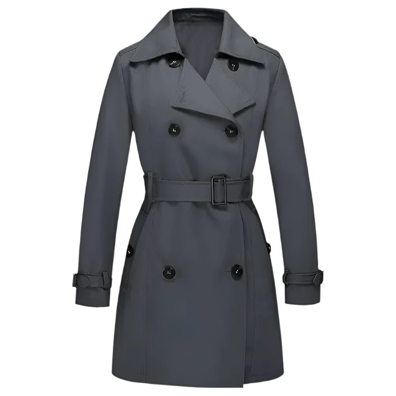 Women Double-Breasted Trench Coat