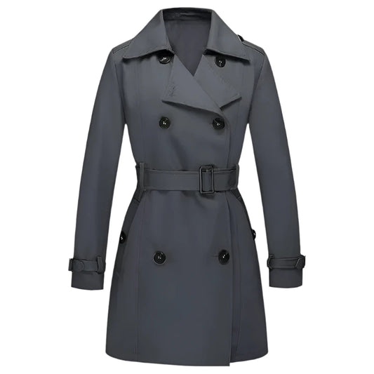 Women Double-Breasted Trench Coat