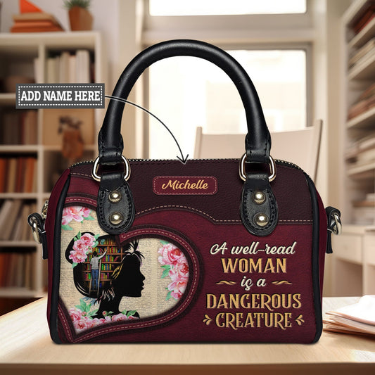 A Well Read Woman Is A Dangerous Creature Mini Satchel