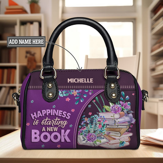 Happiness Is Starting A New Book Mini Satchel