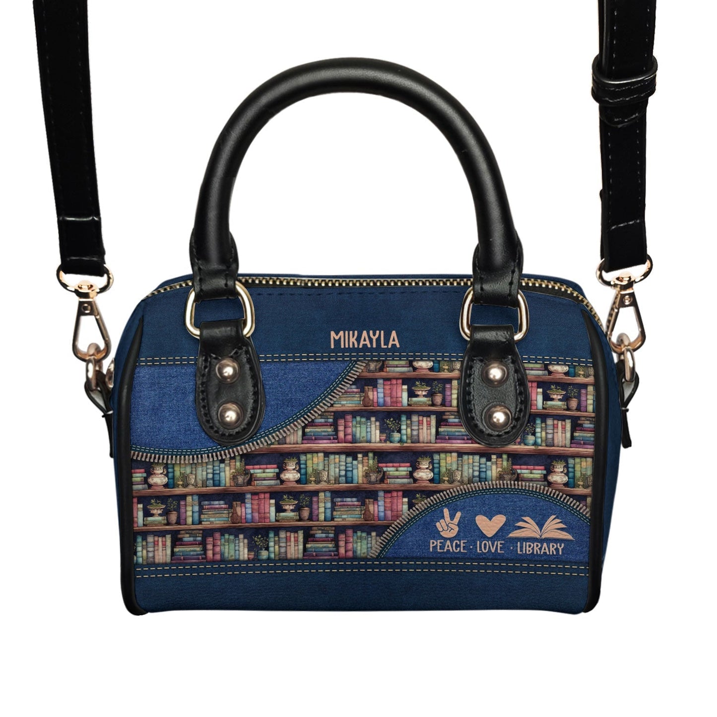 Peace Love Library Mini Satchel