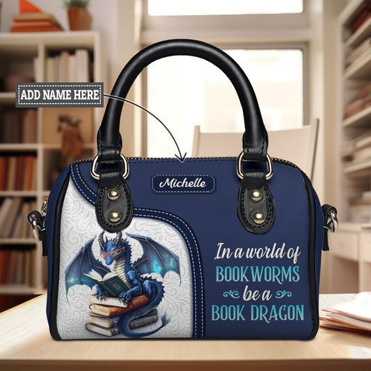 In A World Of Bookworms Be A Book Dragon Mini Satchel