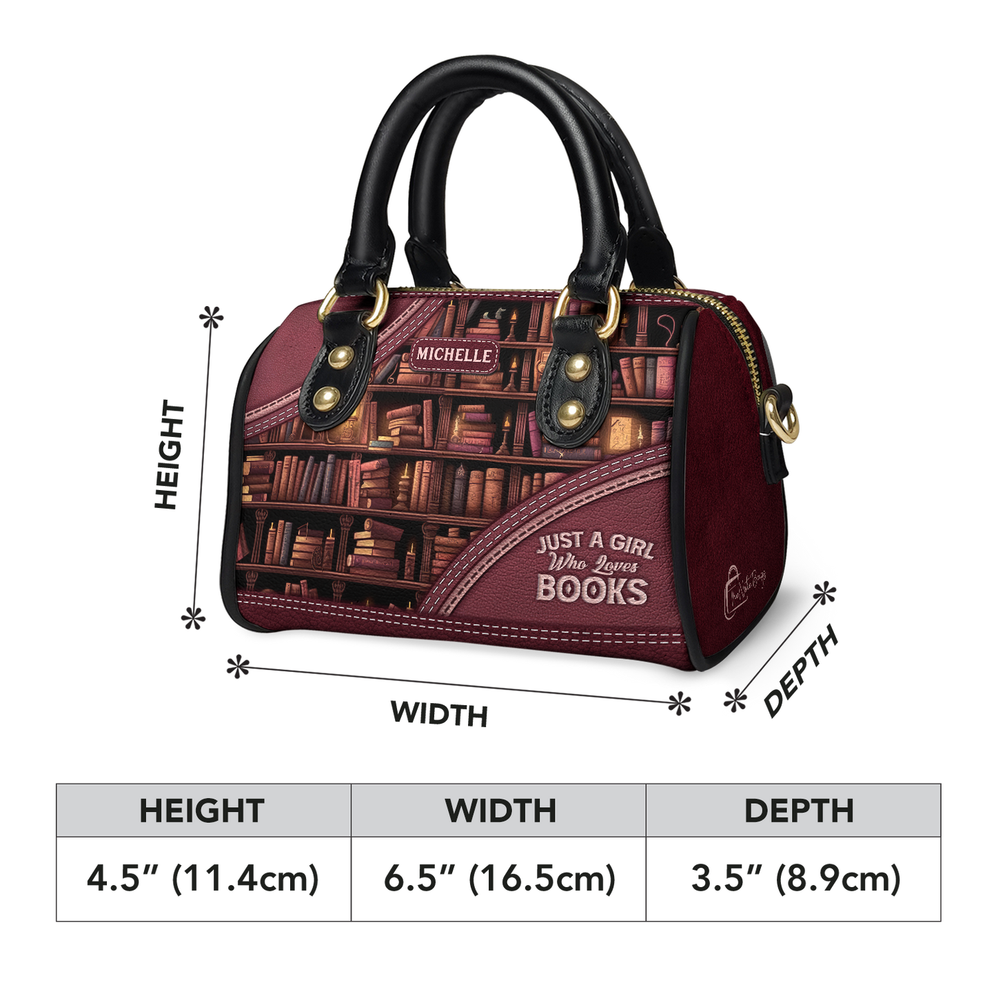 Just A Girl Who Loves Books Mini Satchel