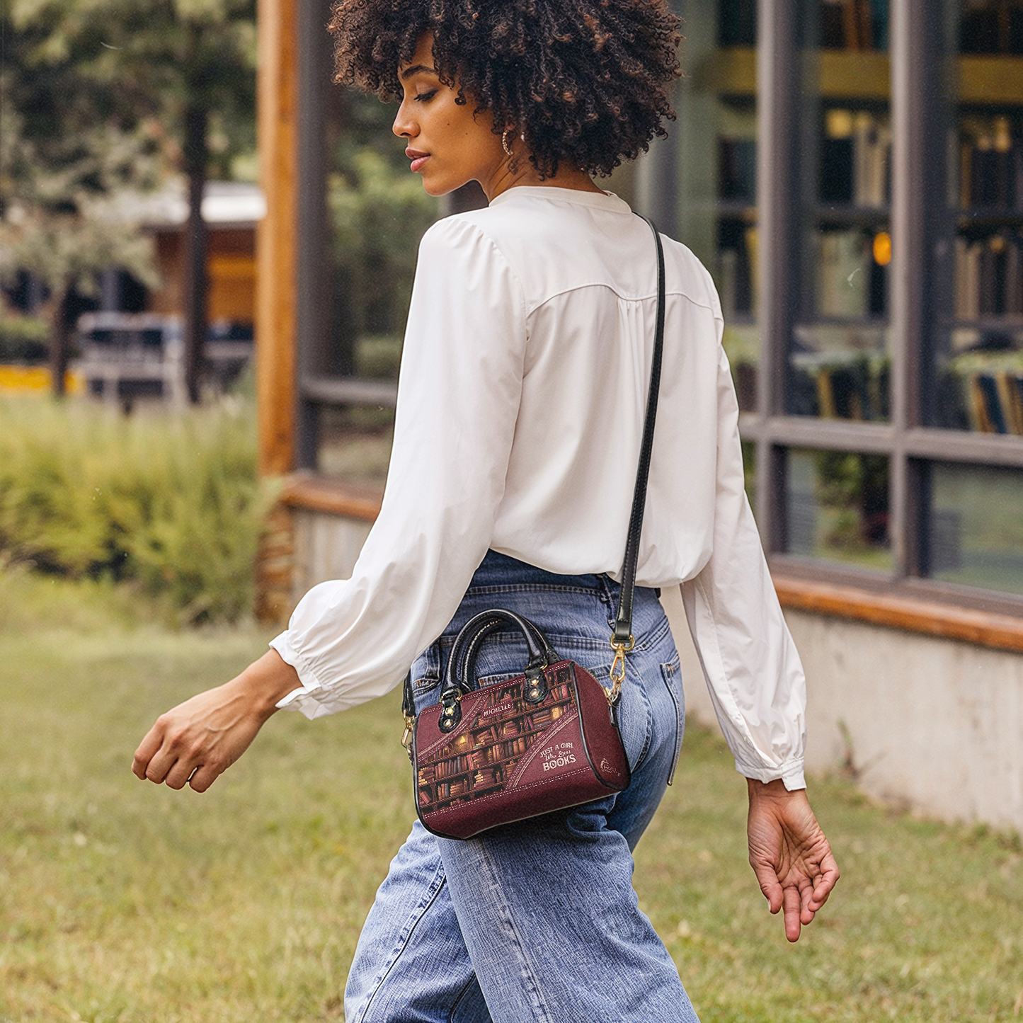 Just A Girl Who Loves Books Mini Satchel