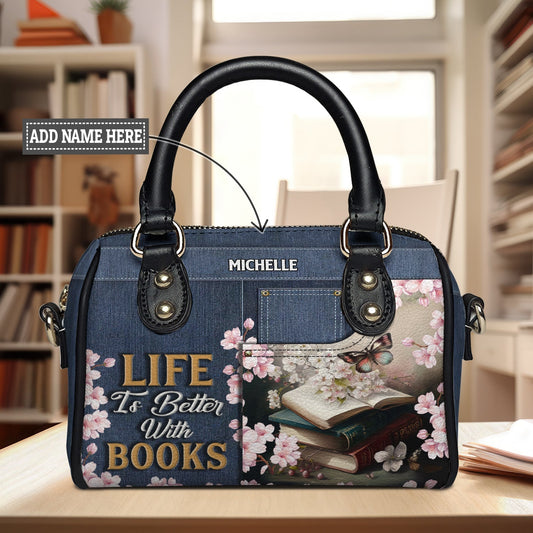 Life Is Better With Books Mini Satchel