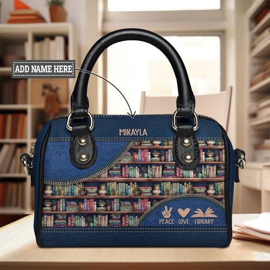 Peace Love Library Mini Satchel